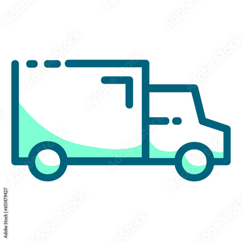 delivery pick up e commerce two tones icon logo
