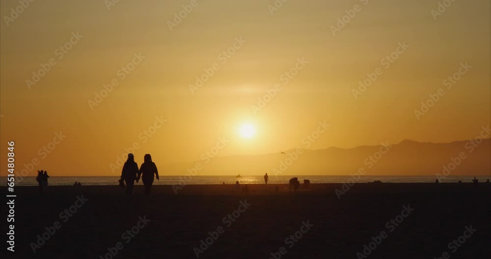 Venice Beach at sunset, Los Angeles, USA Venice Beach at sunset, Los Angeles, USA