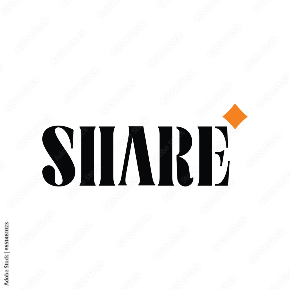 share logo design concept editable template share logo design concept editable template