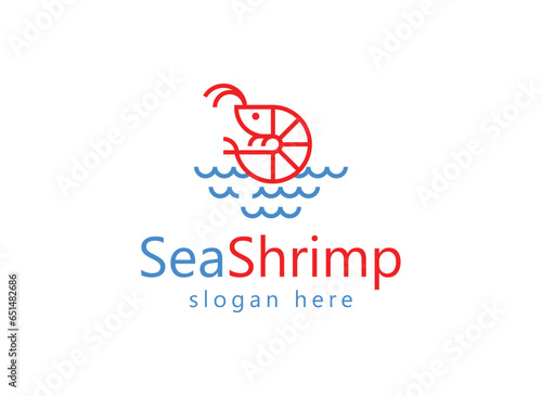 Sea Shrimp Logo