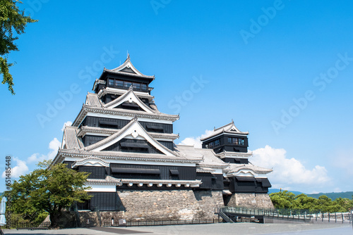 青空に映える熊本城天守閣