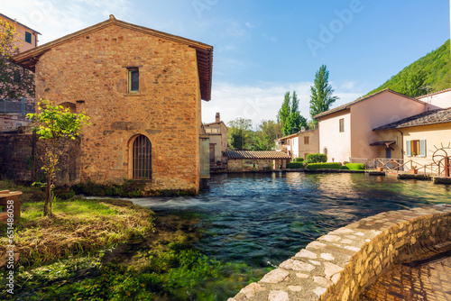 Rasiglia il borgo in provincia di Perugia  immerso nell'acqua. La piccola Venezia Umbra photo