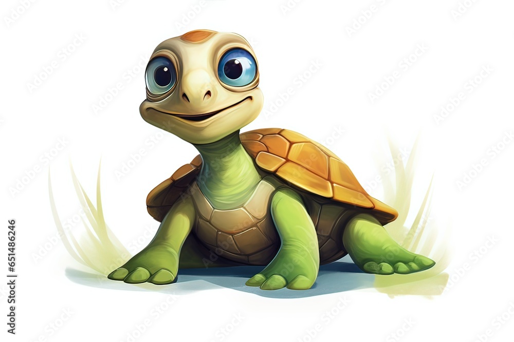 Fototapeta premium Ai simpatici animaletti, 3d, polpo, tartaruga 02