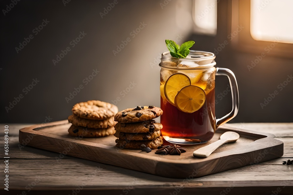 cup of tea and cookies cup of tea and cookies