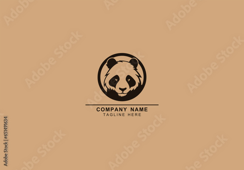 Graphical panda or bear, grizzly bear and panda vector elements. Bears for printing, typography ,design,tattoo and logo