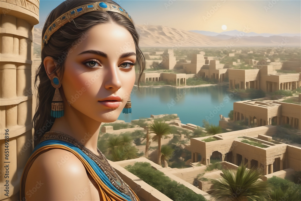 princess of babylon The beautiful Babylonian queen in the hanging