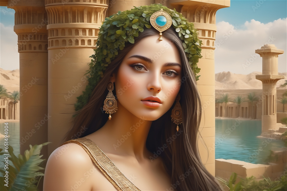 princess of babylon The beautiful Babylonian queen in the hanging