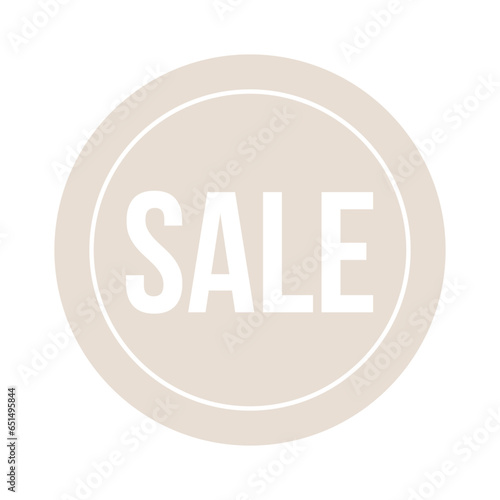 Enhance Your Offers with beige 'SALE' Sticker