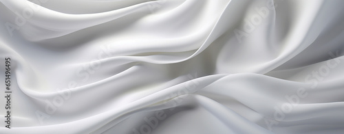 elegant white silk fabric, background. Generative Ai