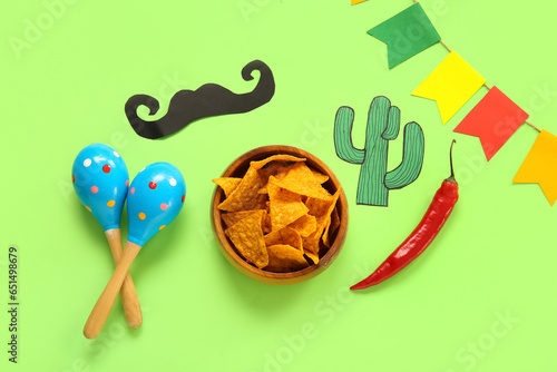 Composition with Mexican sy...