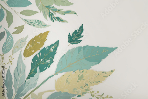 seamless pattern with leaves