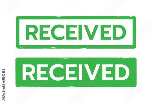 RECEIVED Stamp vector.