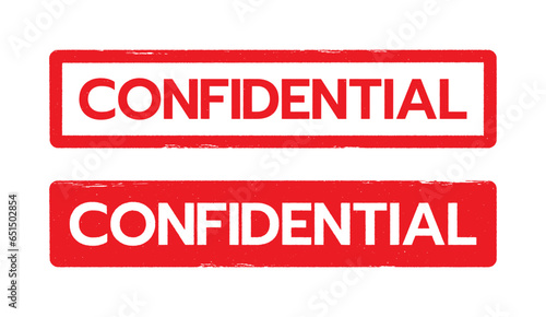 CONFIDENTIAL Stamp vector.