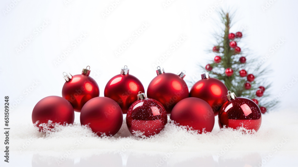 Christmas balls isolated on white background Christmas balls isolated on white background