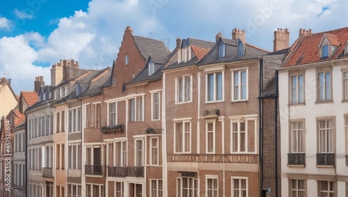 A row of townhouses in a historic European city