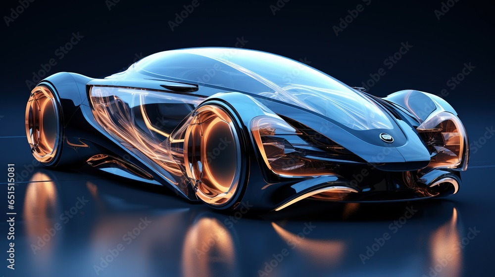 Sleek Futuristic Car Design