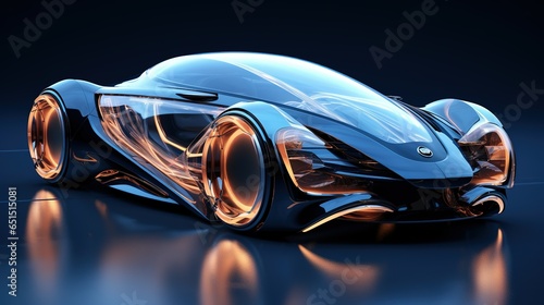 Sleek Futuristic Car Design