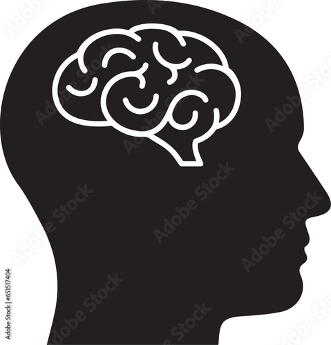 Symbolization of brain functionality. Vector Illustration