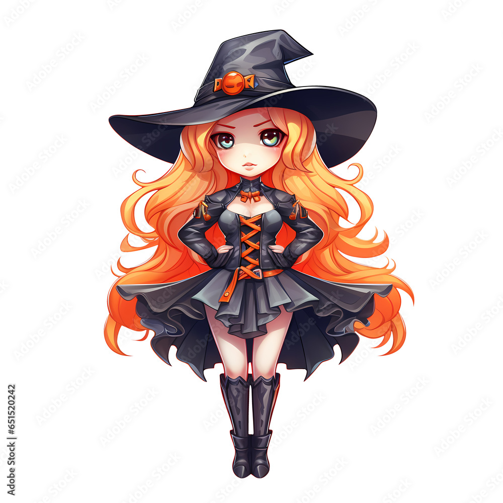 Witch Halloween Clipart Illustration