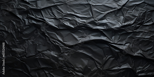 Ragged crumpled dark black paper texture background, Distressed Black Paper Background Ai Generative © Ubaid