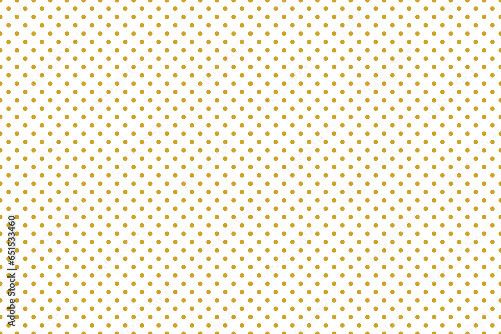 Seamless repeat pattern background with gold polka dot, png transparent.