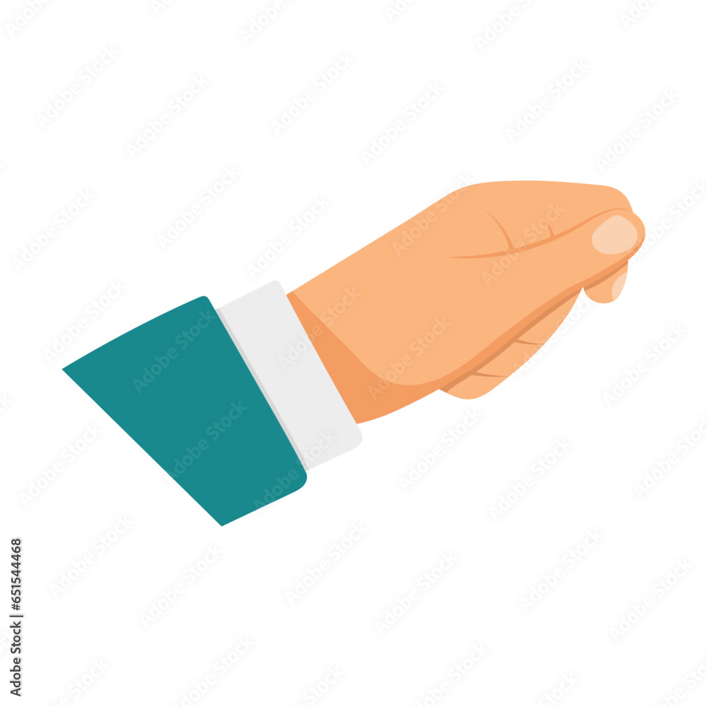 Hand icon. Drawn in flat style. Male hand. Vector.
Hand icon. Drawn in flat style. Male hand. Vector.