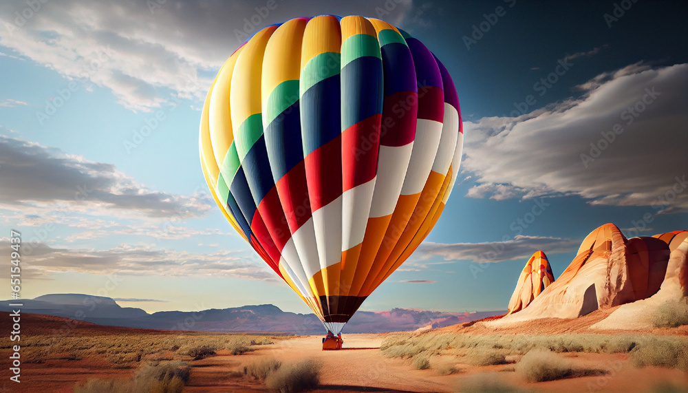 hot air balloons in different colour floating in sky 
