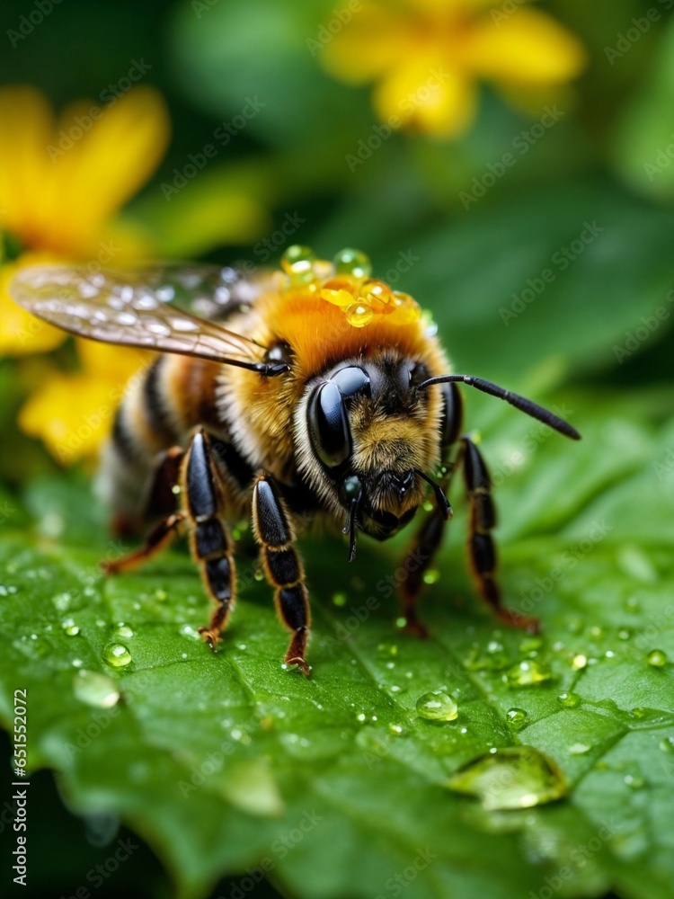 bee on a flower bee on a flower