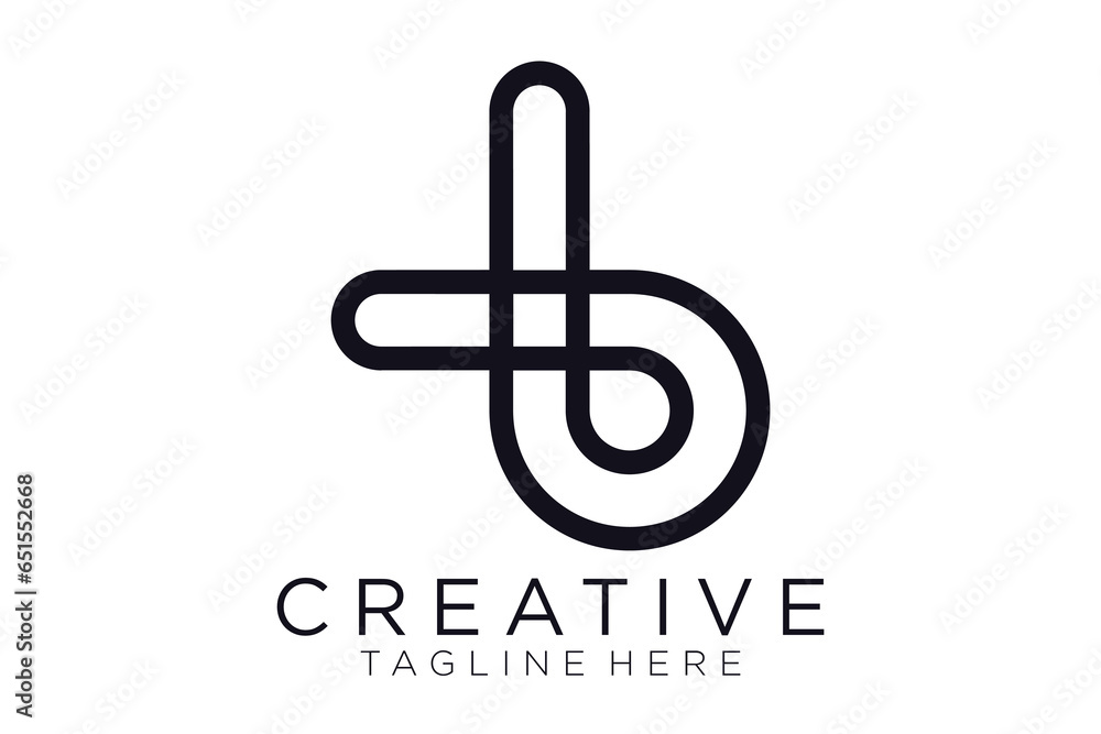 letter B logo, vector icon modern minimalist letter B logo, vector icon modern minimalist