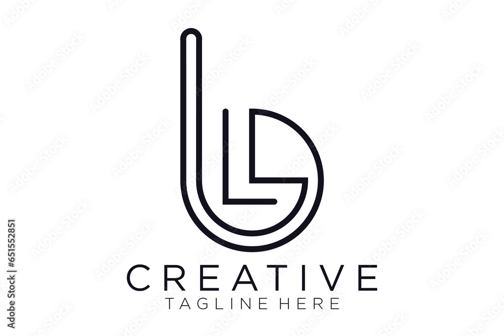 letter B logo, vector icon modern minimalist letter B logo, vector icon modern minimalist