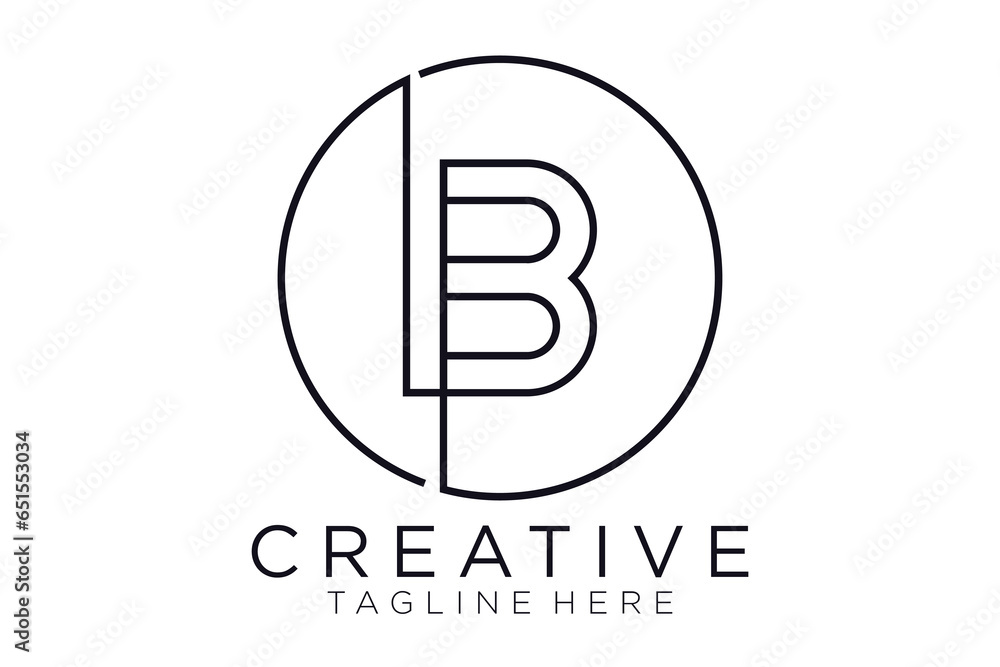 Letter B logo icon design template elements vector Letter B logo icon design template elements vector