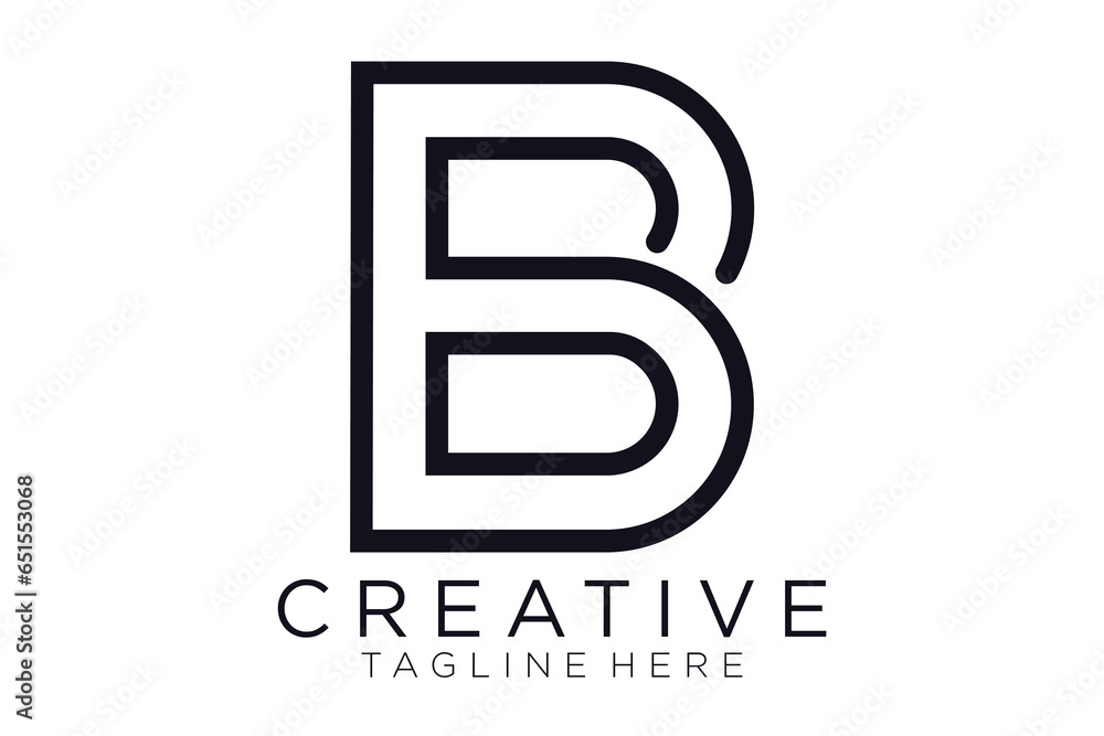 Abstract letter B logo design. icons for business of luxury, elegant, simple. Abstract letter B logo design. icons for business of luxury, elegant, simple.