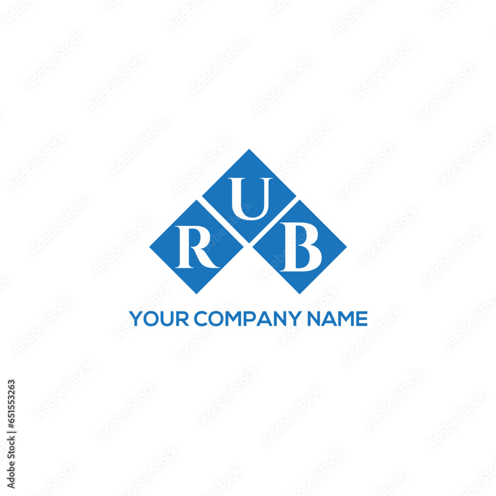 RUB letter logo design on white background. RUB creative initials letter logo concept. RUB letter design. RUB letter logo design on white background. RUB creative initials letter logo concept. RUB letter design.