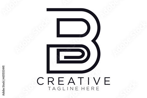 Letter B logo icon design template elements vector