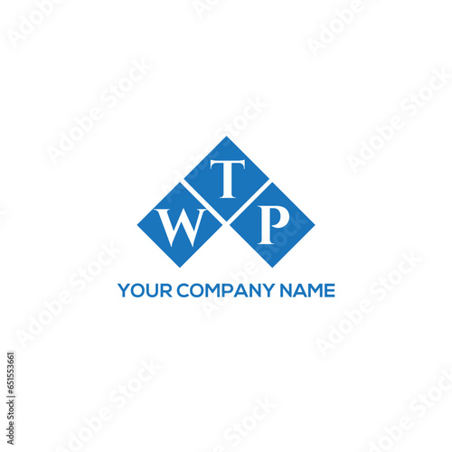 WTP letter logo design on white background. WTP creative initials letter logo concept. WTP letter design.