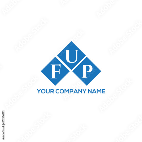FUP letter logo design on white background. FUP creative initials letter logo concept. FUP letter design.