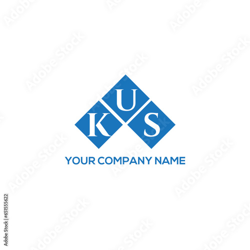 KUS letter logo design on white background. KUS creative initials letter logo concept. KUS letter design.

