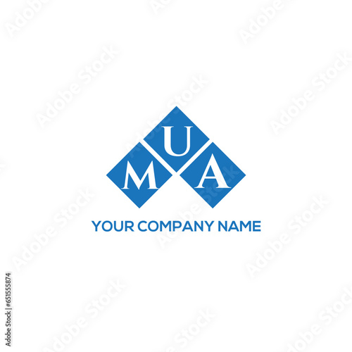 MUA letter logo design on white background. MUA creative initials letter logo concept. MUA letter design.