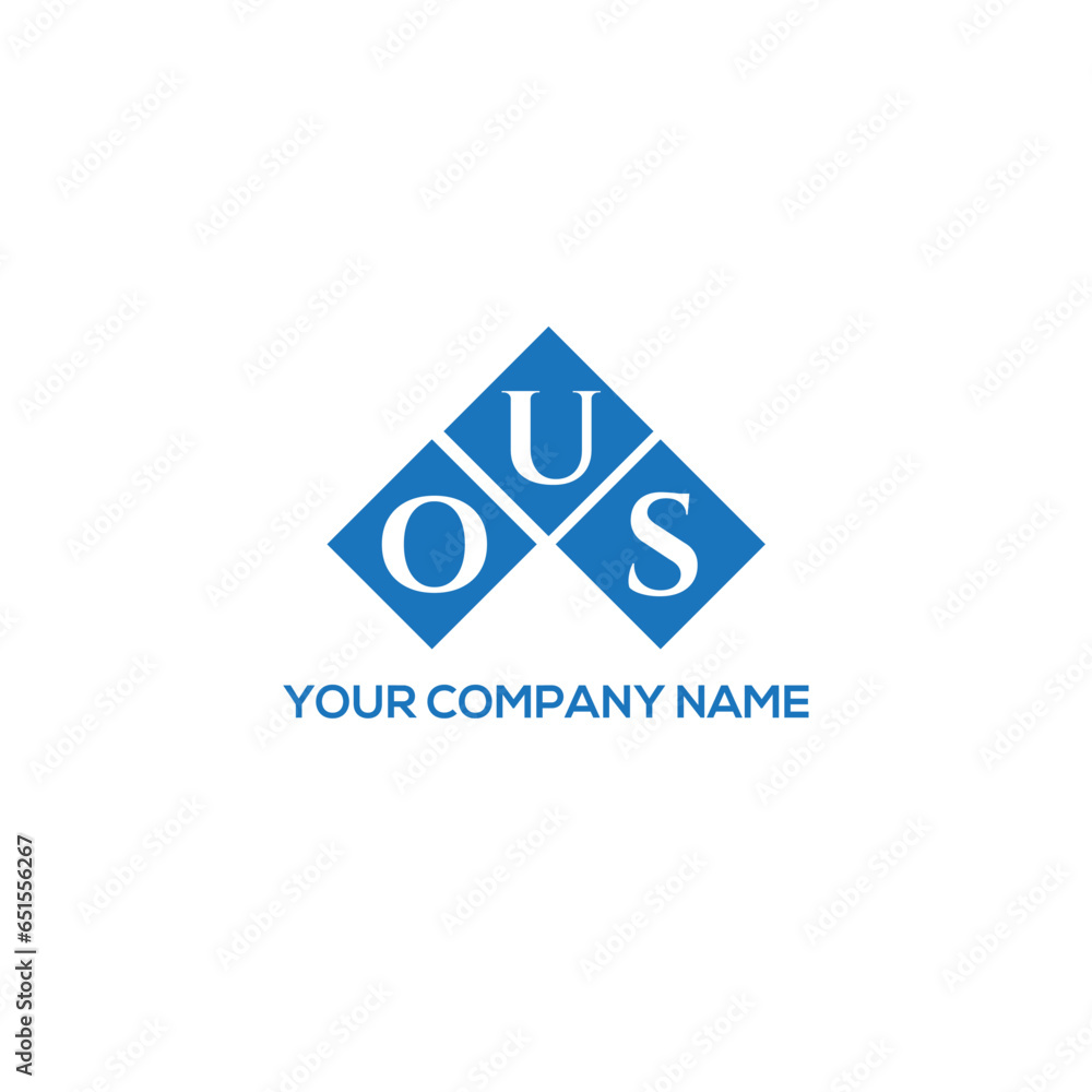 OUS letter logo design on white background. OUS creative initials letter logo concept. OUS letter design. OUS letter logo design on white background. OUS creative initials letter logo concept. OUS letter design.
