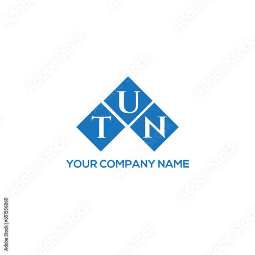 TUN letter logo design on white background. TUN creative initials letter logo concept. TUN letter design.
