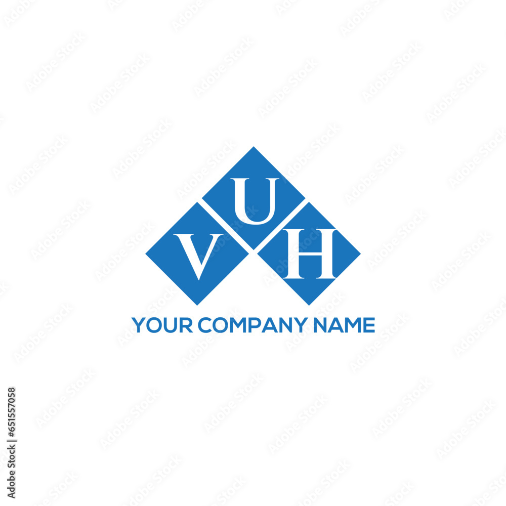 VUH letter logo design on white background. VUH creative initials letter logo concept. VUH letter design. VUH letter logo design on white background. VUH creative initials letter logo concept. VUH letter design.