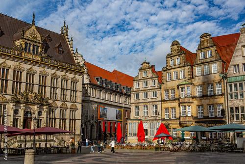 La place du marché, Brême, Allemagne.