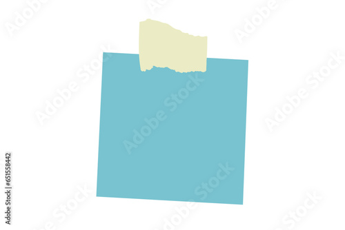 piece of paper is taped to the wall