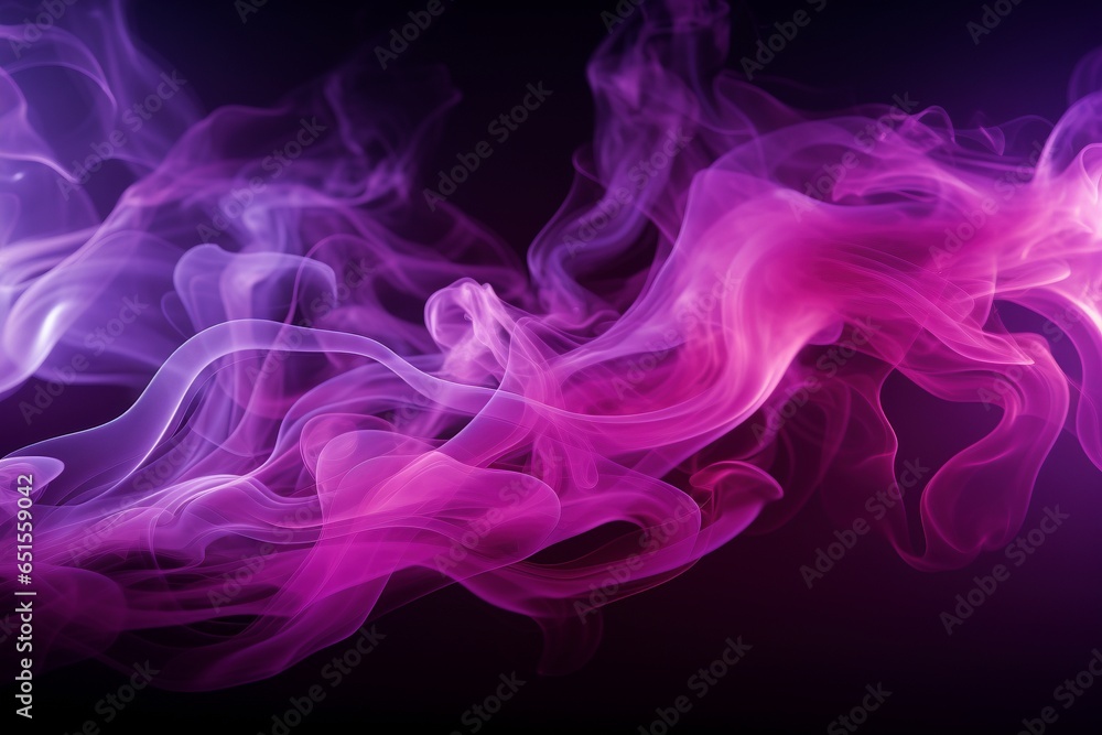 Fototapeta premium Purple Ethereal Smoke Elegance, a Mystical Background Texture Capturing the Fluid Beauty and Intriguing Patterns of Drifting Smoke