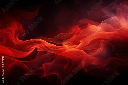 Red Ethereal Smoke Elegance, a Mystical Background Texture Capturing the Fluid Beauty and Intriguing Patterns of Drifting Smoke