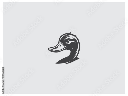 Premium duck logo design vector, vector and illustration,