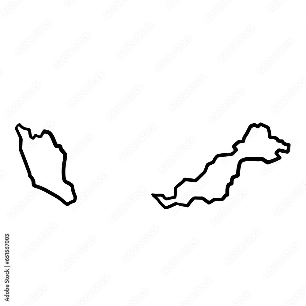 Malaysia simple outline Malaysia simple outline