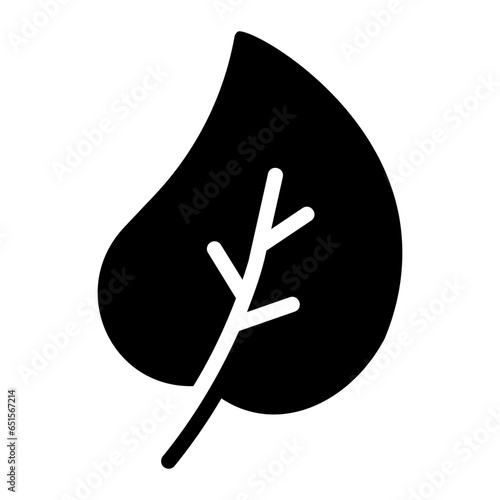 leaf glyph icon