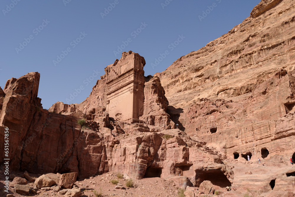 The Rose City in Petra, Jordan The Rose City in Petra, Jordan