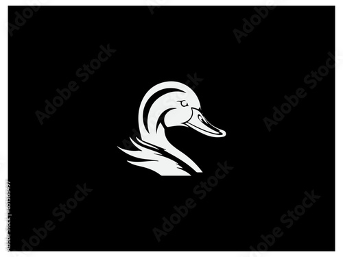 Premium duck logo design vector, vector and illustration,